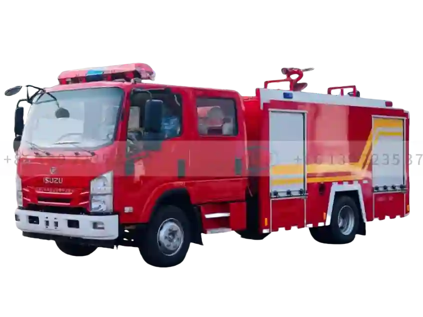 ISUZU 700P Double Row Cabin 5 m³ Fire Fighting Trucks  