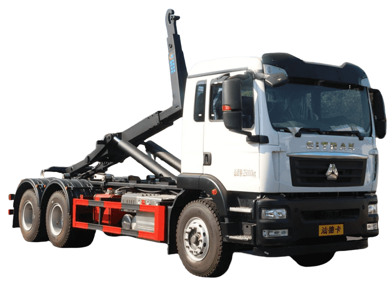 HOWO Rear Double Bridge Hook Arm garbage truck