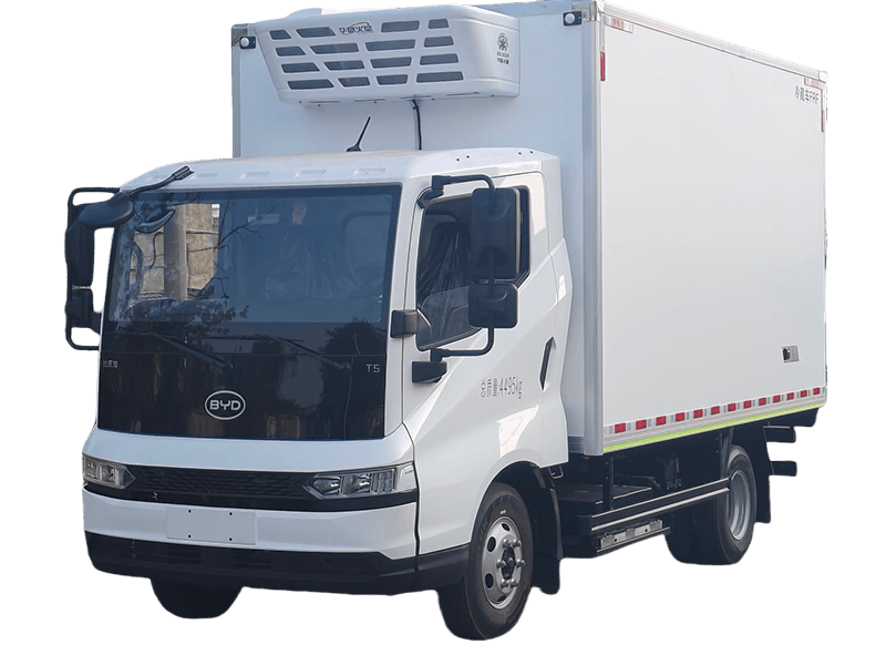 BYD Pure Electric Refrigerated Trucks with 94.3kwh Max Distance 275KM