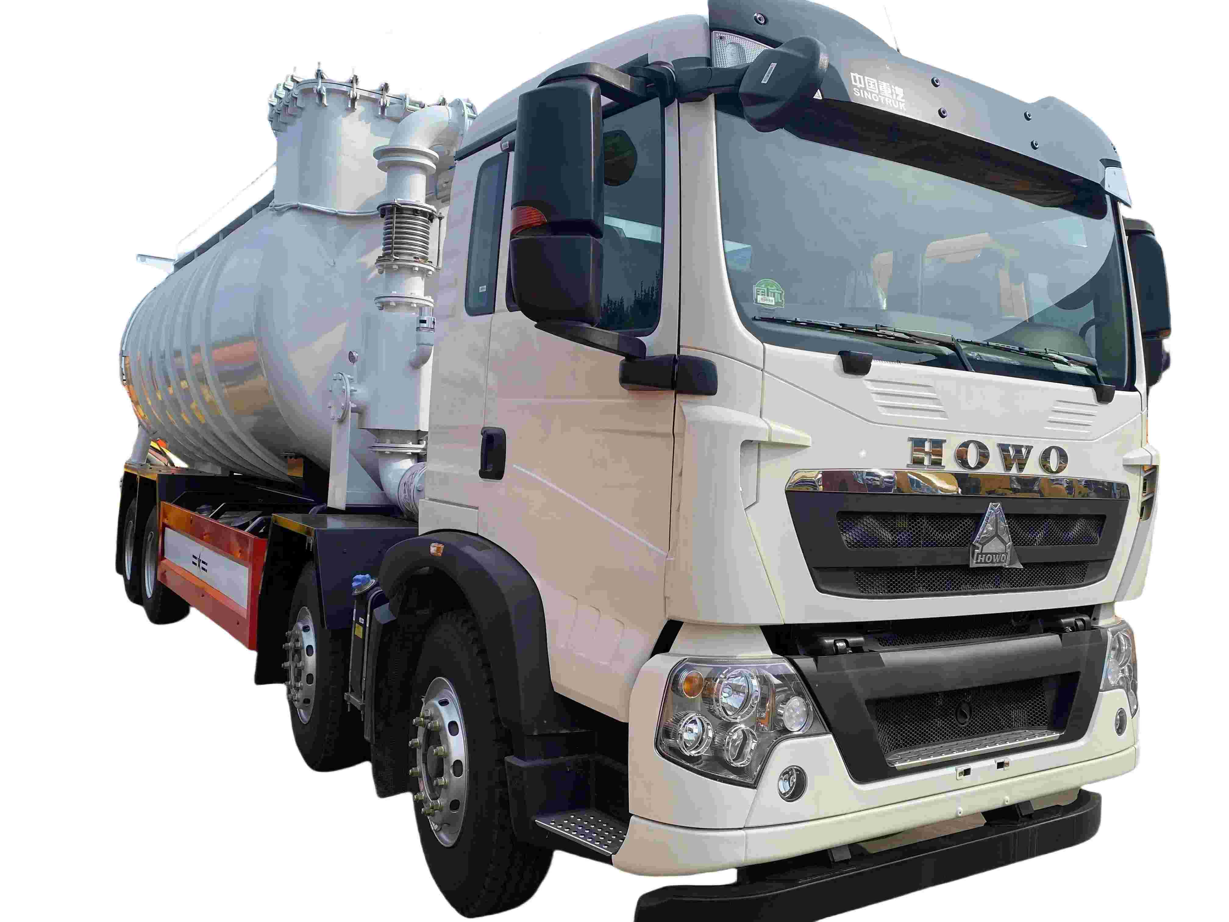  HOWO 6X4 Pneumatic Industrial Vacuum Trucks For Dry Substances 23 m³ for Sale