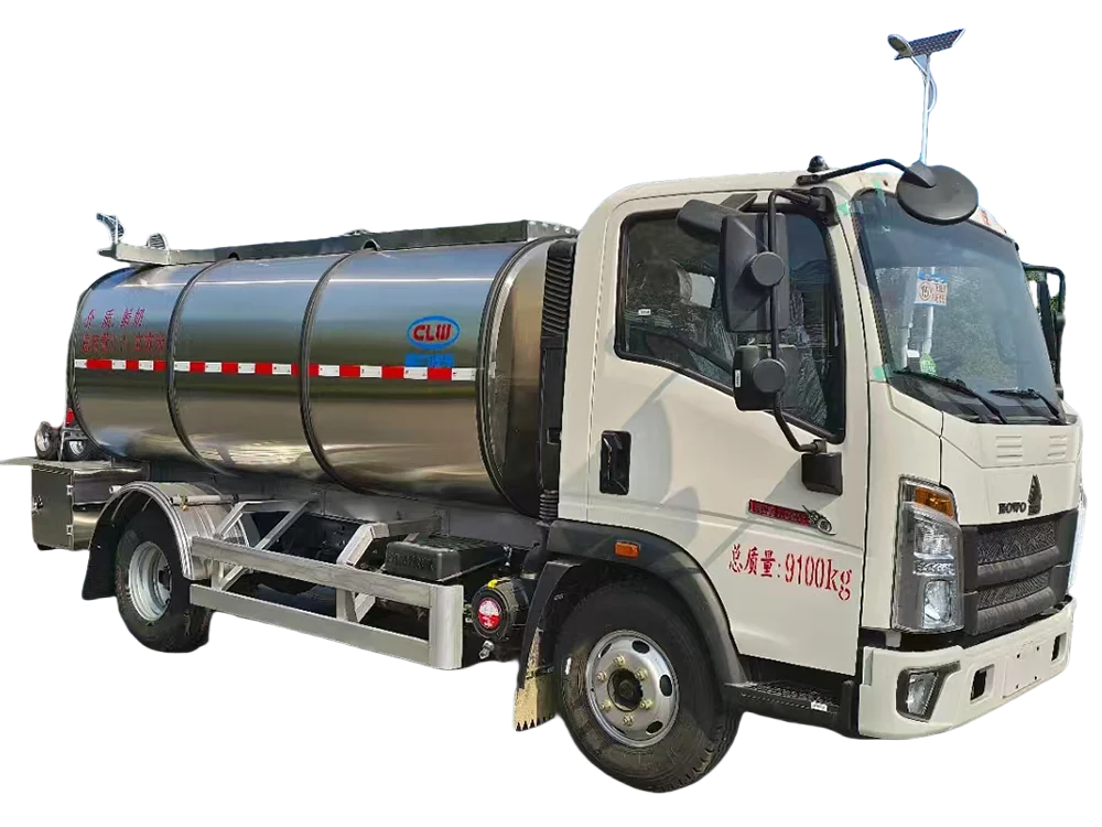 HOWO 5 Cbm Milk Tank Trucks