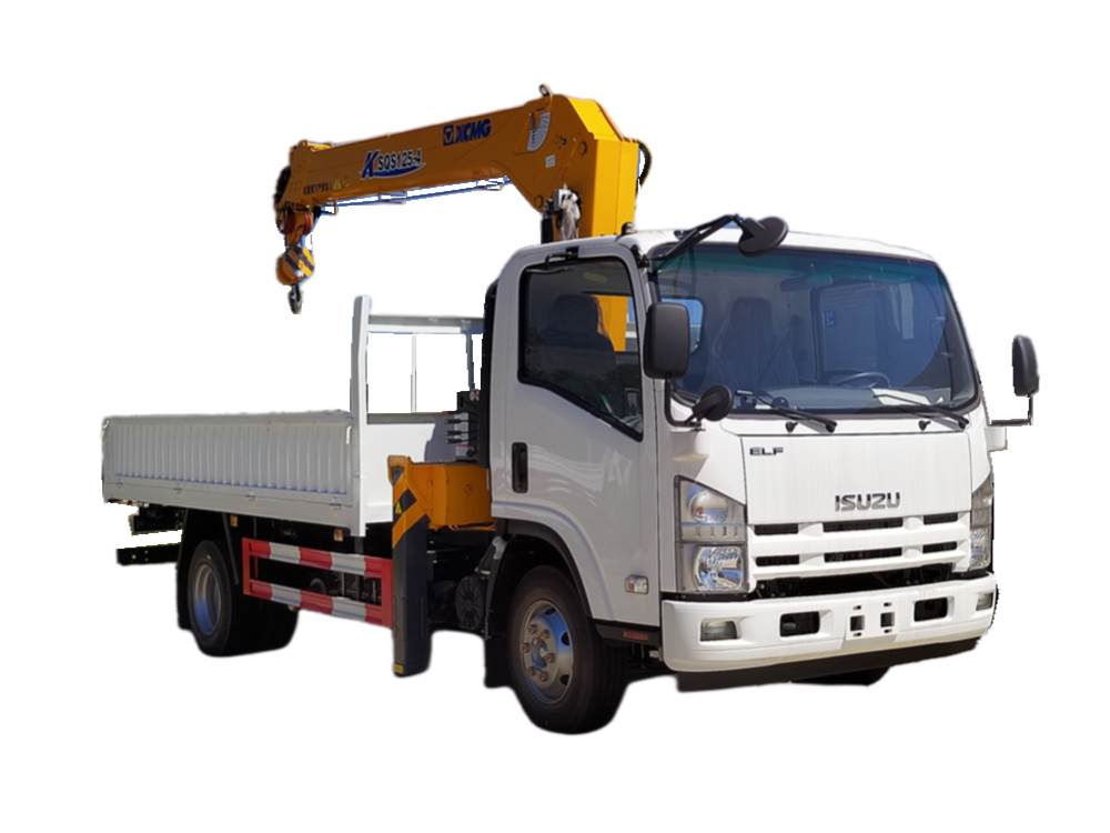  ISUZU NPR 4x4  5 Tons AWD truck mounted crane With XCMG