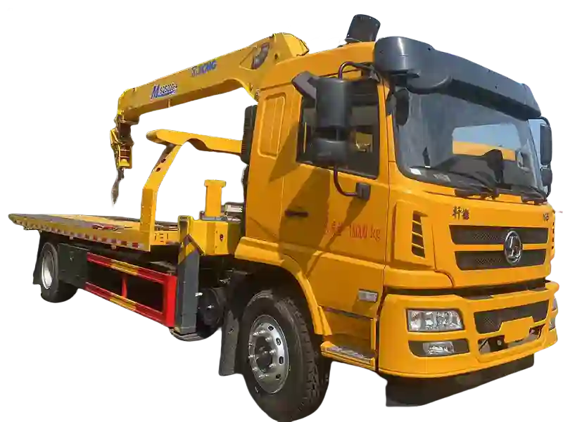 SHACMAN X6  4X2 8 tons  Wrecker With XCMG Crane