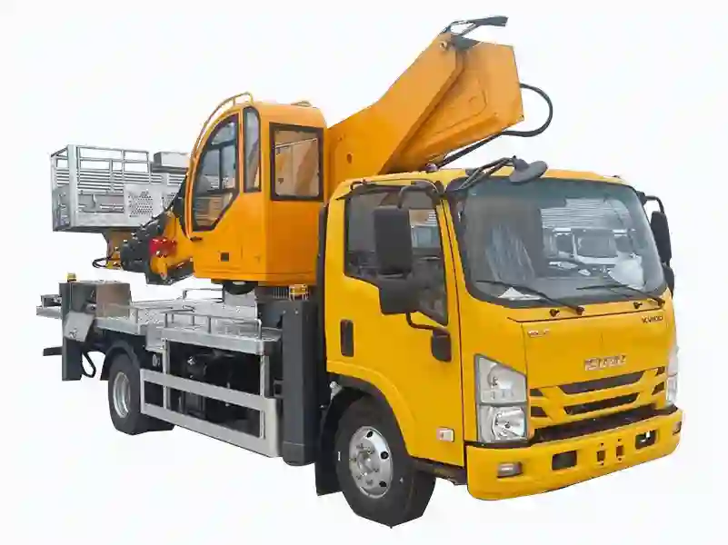 ISUZU  32m Hydraulic aerial work platform truck ELF Man Lifter